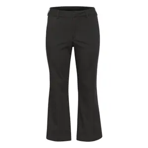 Women's flared chinos KAFFE Curve Leana image-0