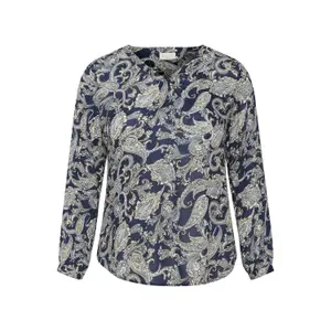 Langarm-Bluse Damen KAFFE Curve Ami image-0