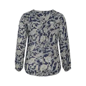 Langarm-Bluse Damen KAFFE Curve Ami image-3