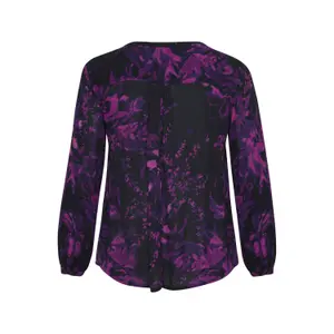 Langarm-Bluse Damen KAFFE Curve Ami image-3