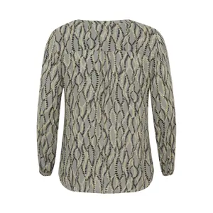 Langarm-Bluse Damen KAFFE Curve Ami image-3