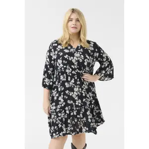 Women's printed dress KAFFE Curve Ami image-1