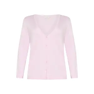 Damen Cardigan mit Knöpfen KAFFE Curve Farsia image-0