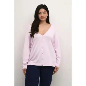 Damen Cardigan mit Knöpfen KAFFE Curve Farsia image-2