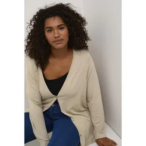 Damen Cardigan mit Knöpfen KAFFE Curve Farsia image-5