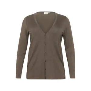 Damen Strickjacke mit Knöpfen KAFFE Curve Farsia image-0