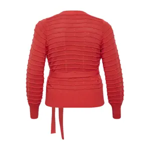Women's cardigan KAFFE Curve Emmi Wrap image-1