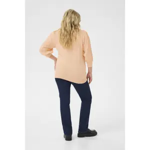 Camisola de comprimento 3/4 para mulher KAFFE Curve Loni image-4