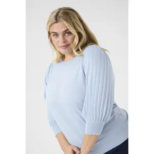 Camisola de comprimento 3/4 para mulher KAFFE Curve Loni image-5