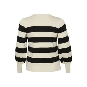 Dames cardigan met brede strepen KAFFE Curve Malan image-3