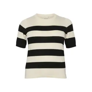 Pullover à larges rayures femme KAFFE Curve Malia image-0