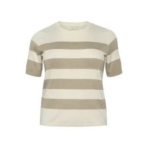 Damen-Pullover mit breiten Streifen KAFFE Curve Malia image-0