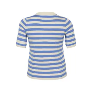 T-shirt de malha com listras largas para mulher KAFFE Curve Malia image-6