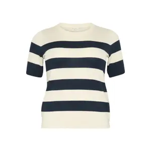 Damen-Pullover mit breiten Streifen KAFFE Curve Malia image-0