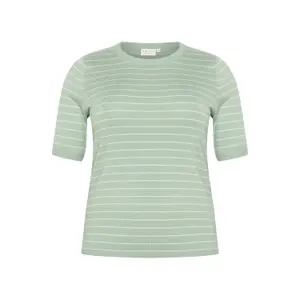 Damen-Pullover mit breiten Streifen KAFFE Curve Malia image-0