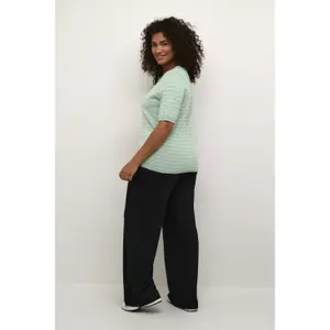 Damen-Pullover mit breiten Streifen KAFFE Curve Malia image-4
