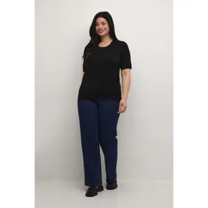 T-shirt de malha feminino KAFFE Curve Lizzy image-1