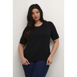 T-shirt de malha feminino KAFFE Curve Lizzy image-2