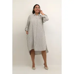 Vestido de camisa de mulher KAFFE Curve Mille image-1