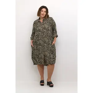 Vestido de camisa de mulher KAFFE Curve Mille image-2