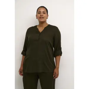 Blusa feminina KAFFE Curve Mille image-2