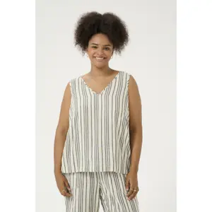 Women's tank top KAFFE Curve Mile image-1