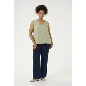 Women's tank top KAFFE Curve Mile image-1