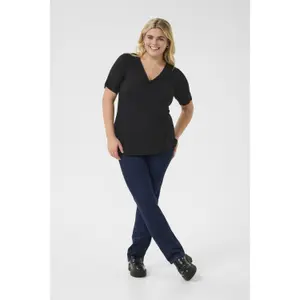 T-shirt de mulher KAFFE Curve Winni image-1