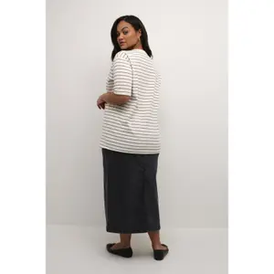 Damen T-Shirt 1/2 KAFFE Curve Winni image-5