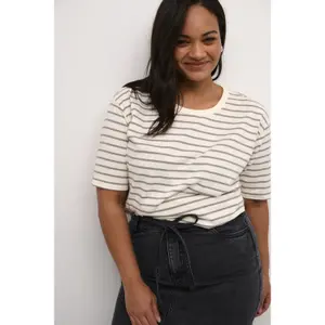 Damen T-Shirt 1/2 KAFFE Curve Winni image-3