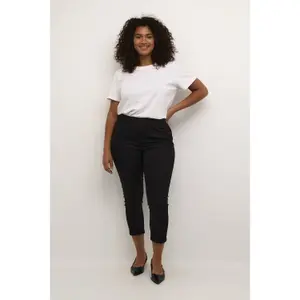 Women's leggings KAFFE Curve Ana Twill image-1