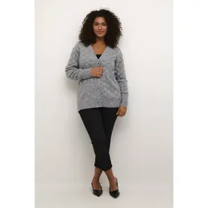 Women's knitted cardigan KAFFE Curve Nalene image-2