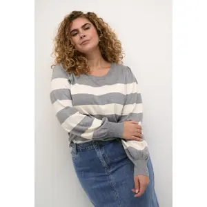 Gestreifter Pullover, Damen KAFFE Curve Malia image-3