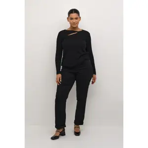 T-shirt de mulher KAFFE Curve Carina image-1
