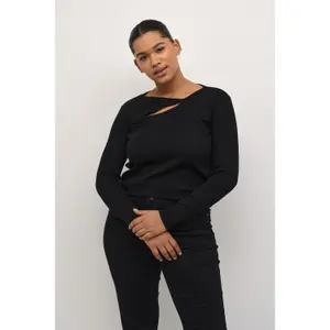 T-shirt de mulher KAFFE Curve Carina image-0