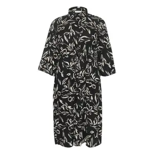 Women's shirt dress KAFFE Curve Flora image-0