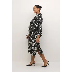 Women's shirt dress KAFFE Curve Flora image-4