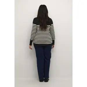 Pull tricot rayé femme KAFFE Curve Lizzy image-4