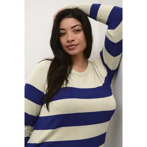 Pull tricot rayé femme KAFFE Curve Lizzy image-5