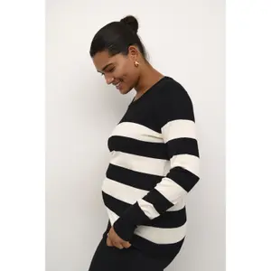 Sweter w paski damski KAFFE Curve Lizzy image-5