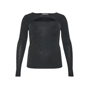 Women's long sleeve T-shirt KAFFE Curve Ellia image-0