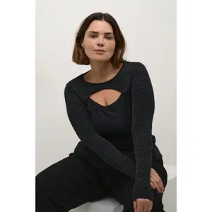 Women's long sleeve T-shirt KAFFE Curve Ellia image-5