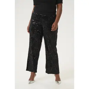 Pailletten-Hose Damen KAFFE Curve Nicoleen image-2