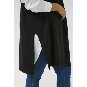 Wool poncho for women KAFFE Curve Annett image-6