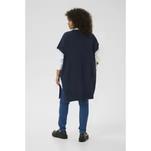 Wool poncho for women KAFFE Curve Annett image-3