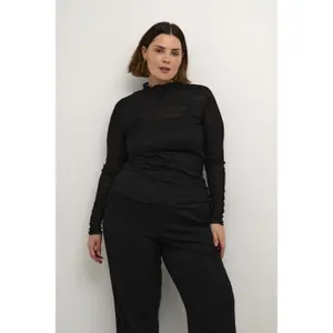 Langarmshirt KAFFE Curve Bella image-1