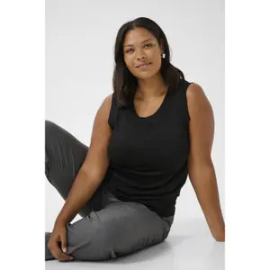 Women's tank top KAFFE Curve Regitta image-3
