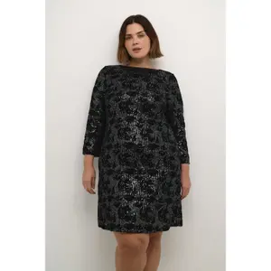 Vestido de lentejuelas para mujer KAFFE Curve Brit image-2