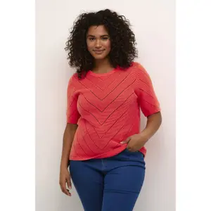 Damski sweter z dzianiny KAFFE Curve Kelli image-2