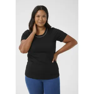 T-shirt de mulher KAFFE Curve Viana image-1
